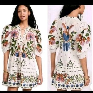 Farm Rio Summer Garden Minidress
Good condition 
100% cotton